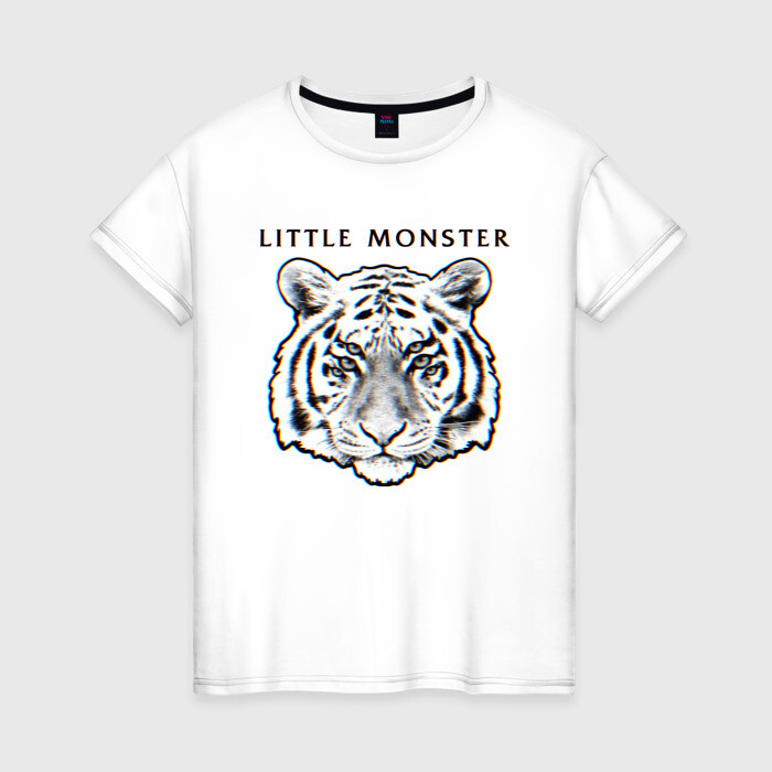Женская футболка хлопок Little Monster фото
