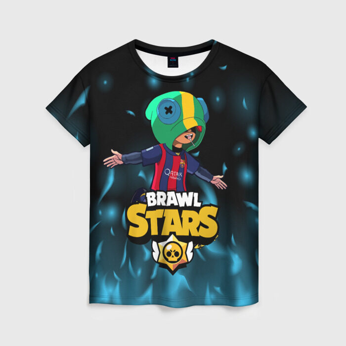 Женская футболка 3D Leon Messi Brawl Stars фото