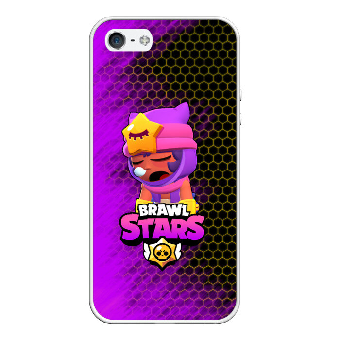 Чехол для iPhone 5/5S матовый Brawl Stars Sandy фото