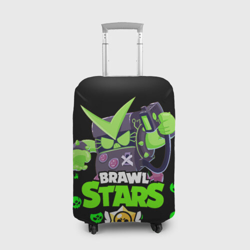 Чехол для чемодана 3D Brawl stars virus 8-BIT. фото