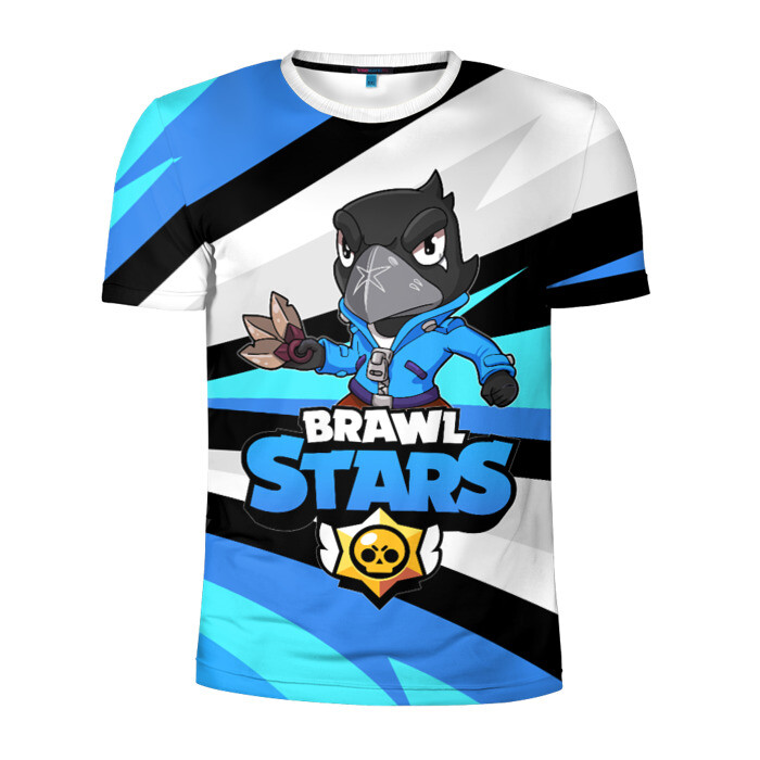 Мужская футболка 3D спортивная BRAWL STARS CROW фото