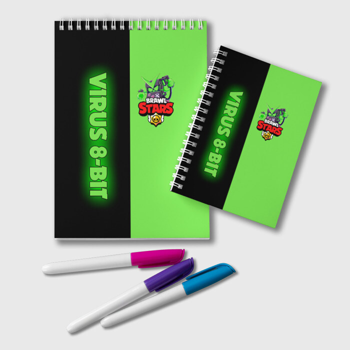 Блокнот BRAWL STARS VIRUS 8 BIT фото