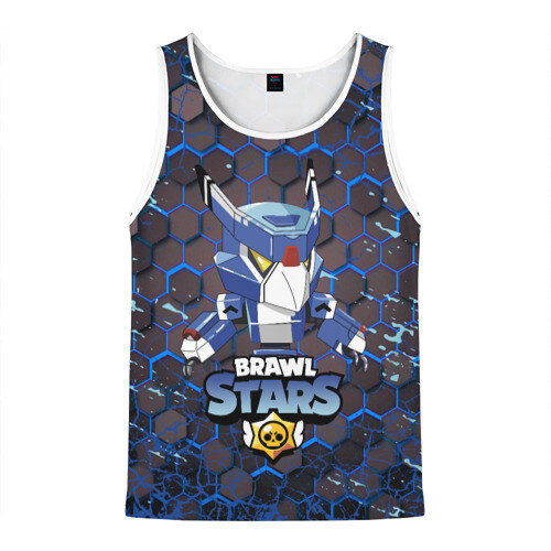 Мужская майка 3D BRAWL STARS MECHA CROW фото