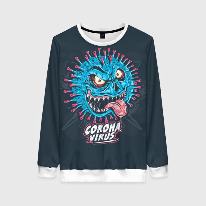 Женский свитшот 3D 2019-nCoV Коронавирус фото