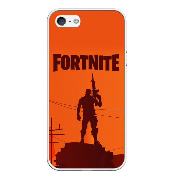 Чехол для iPhone 5/5S матовый FORTNITE фото