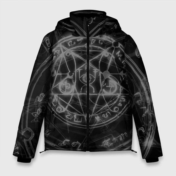 Мужская зимняя куртка 3D ПЕНТАГРАММА фото