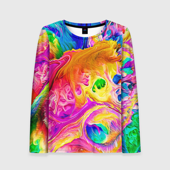 Женский лонгслив 3D TIE DYE фото
