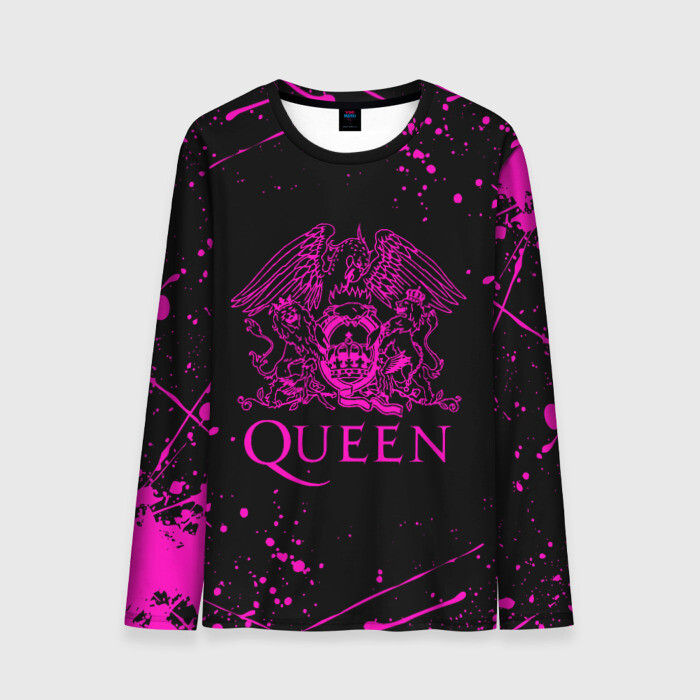 Мужской лонгслив 3D QUEEN  фото