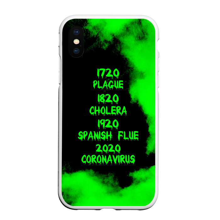 Чехол для iPhone XS Max матовый Эпидемии фото
