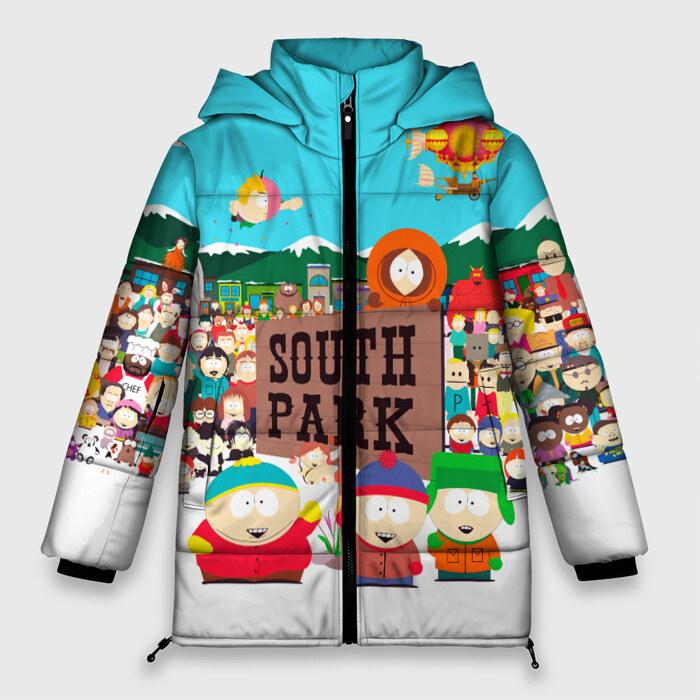 Женская зимняя куртка 3D South Park фото