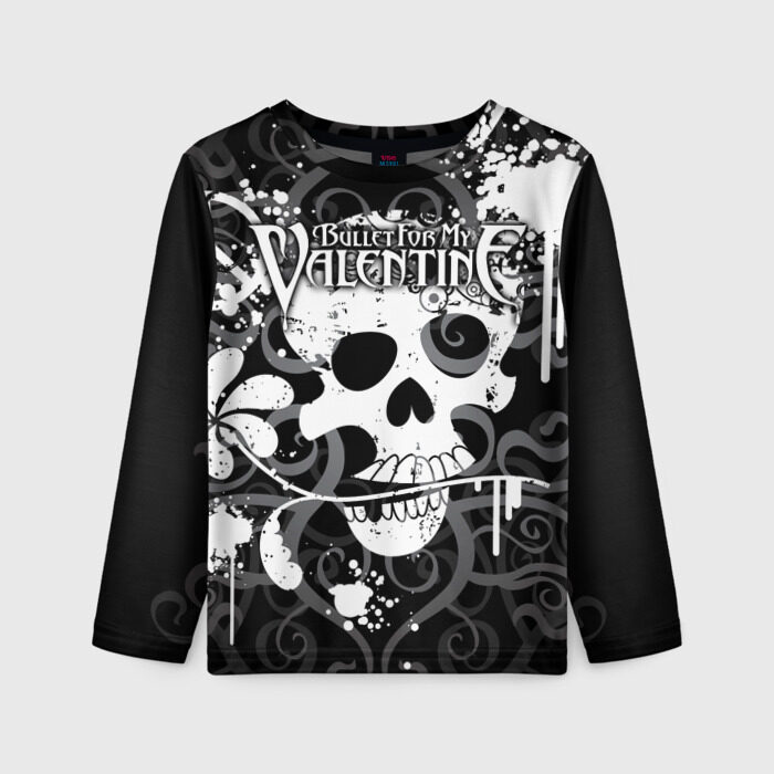 Детский лонгслив 3D Bullet For My Valentine фото