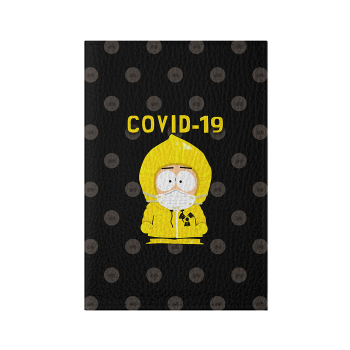 Обложка для паспорта матовая кожа COVID-19 Южный парк фото