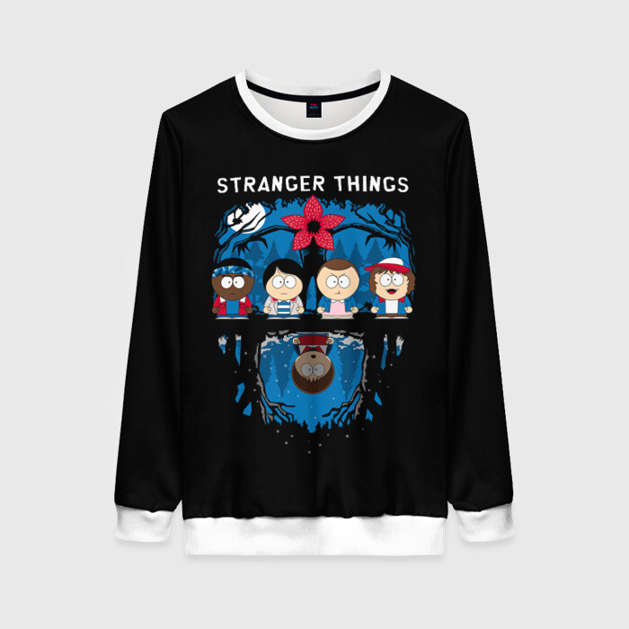 Женский свитшот 3D Очень странные дела фото