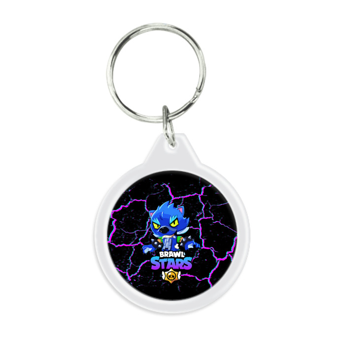 Брелок круглый BRAWL STARS LEON фото