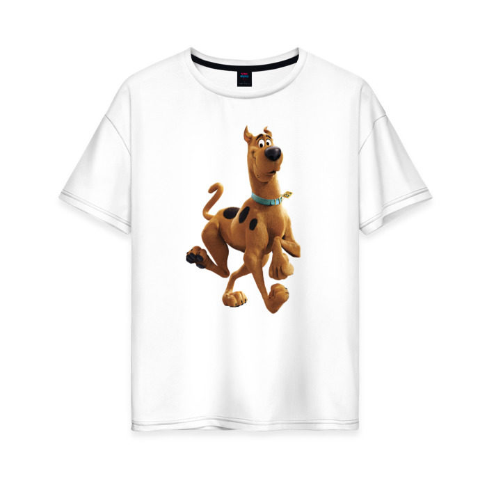 Женская футболка хлопок Oversize Скуби-Ду фото