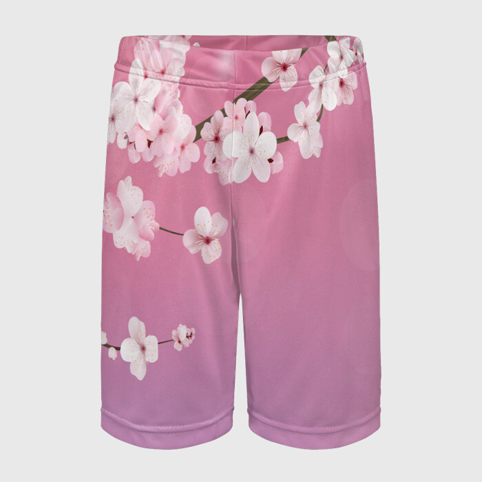 Детские спортивные шорты 3D САКУРА фото