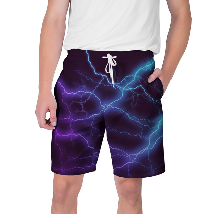 Мужские шорты 3D МОЛНИЯ фото