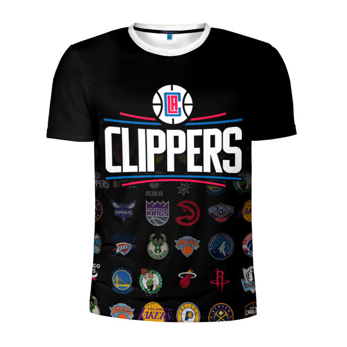 Мужская футболка 3D спортивная Los Angeles Clippers (2) фото