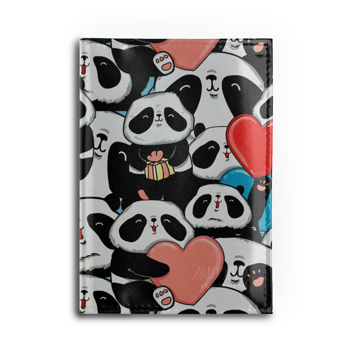 Обложка для автодокументов Панды. фото