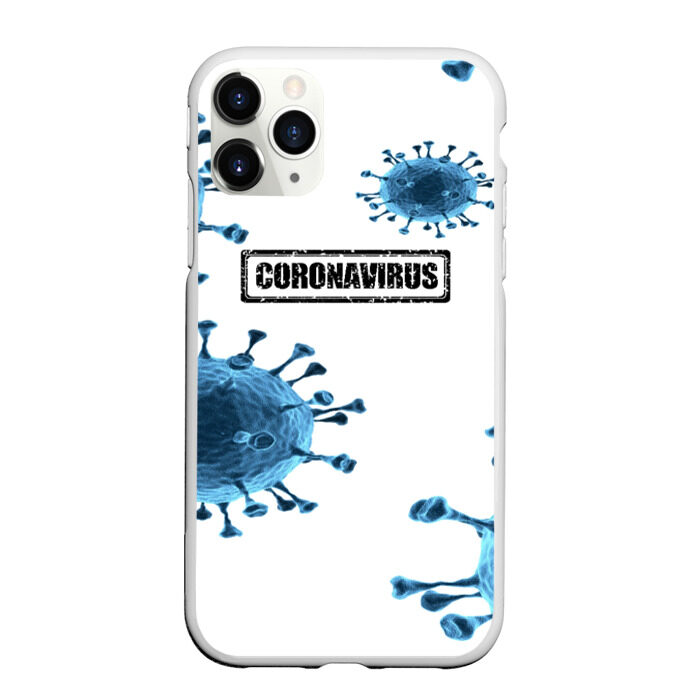 Чехол для iPhone 11 Pro матовый CORONAVIRUS фото