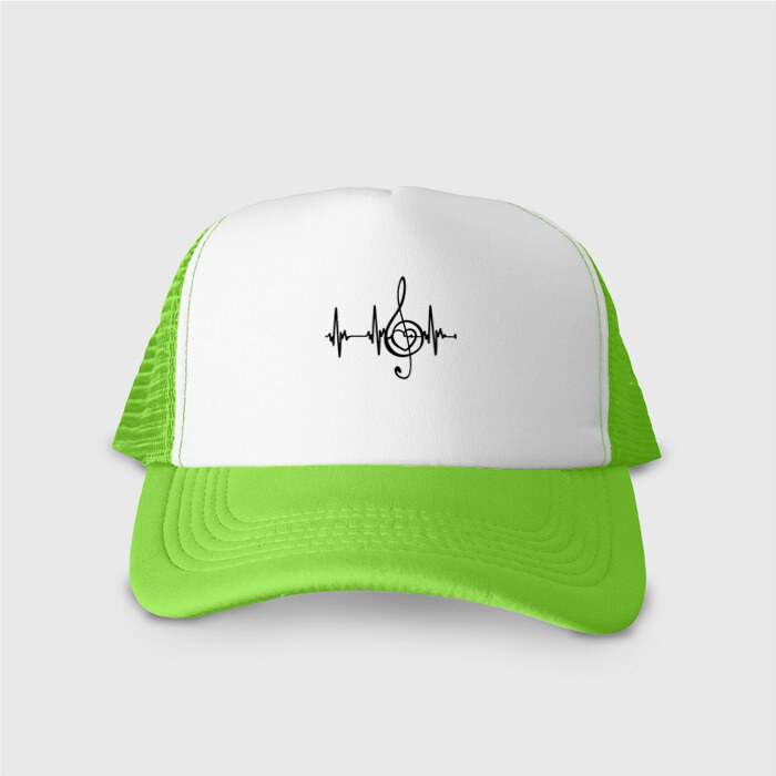 Кепка тракер с сеткой Музыка моя жизнь фото