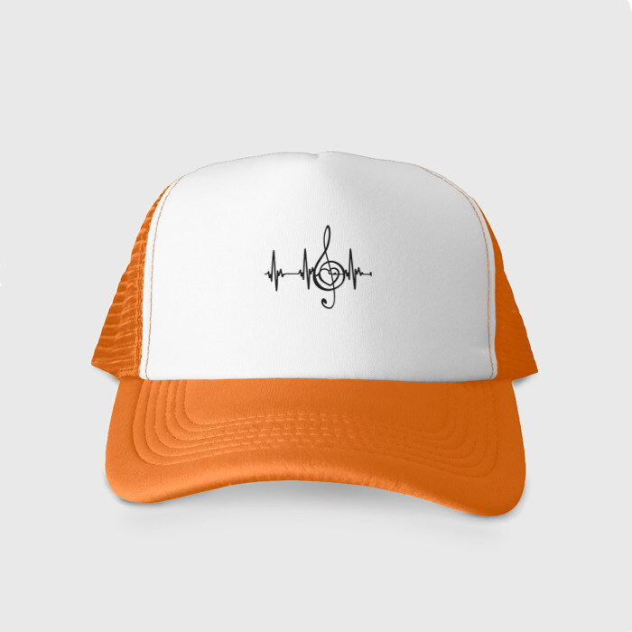 Кепка тракер с сеткой Музыка моя жизнь фото