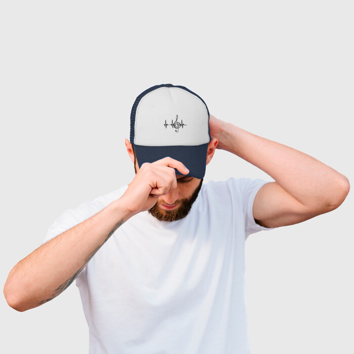 Кепка тракер с сеткой Музыка моя жизнь фото