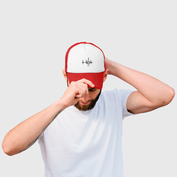 Кепка тракер с сеткой Музыка моя жизнь фото