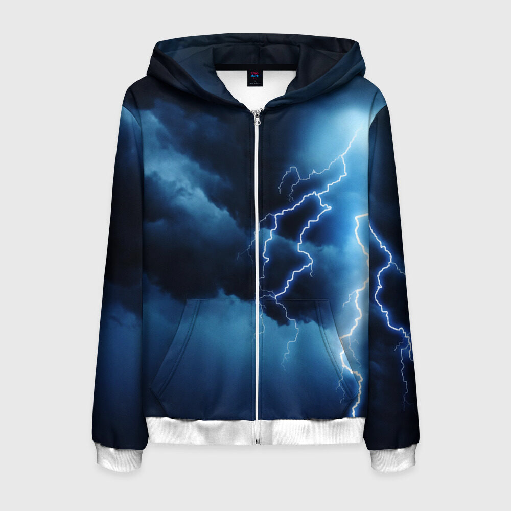 Мужская толстовка 3D на молнии STORM фото