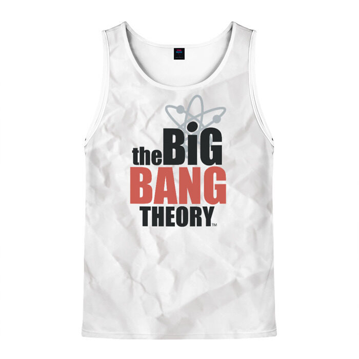 Мужская майка 3D Big Bang Theory logo фото