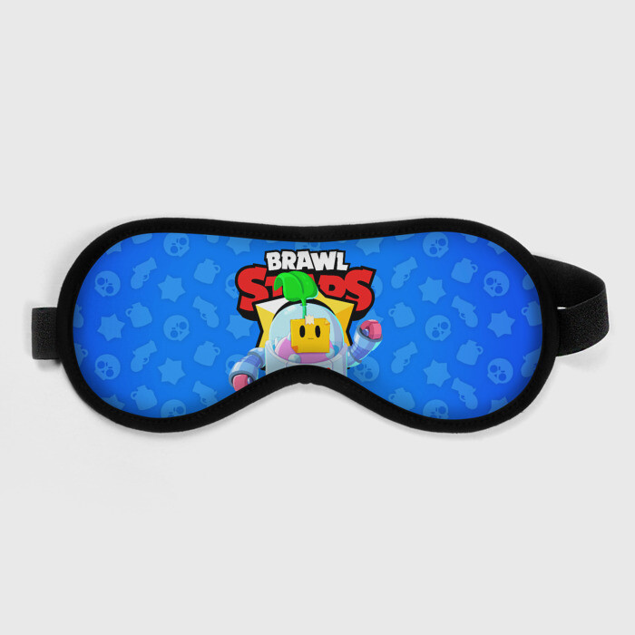Маска для сна 3D BRAWL STARS SPROUT фото