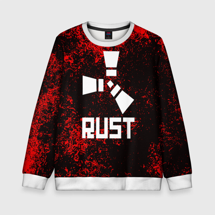 Детский свитшот 3D RUST фото