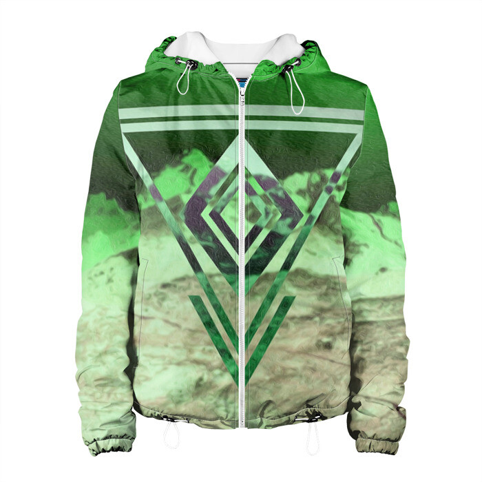 Женская куртка 3D ИЗУМРУД фото
