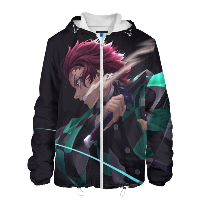 Мужская куртка 3D DEMON SLAYER KIMETSU NO YAIBA | КЛИНОК РАССЕКАЮЩИЙ ДЕМОНОВ фото
