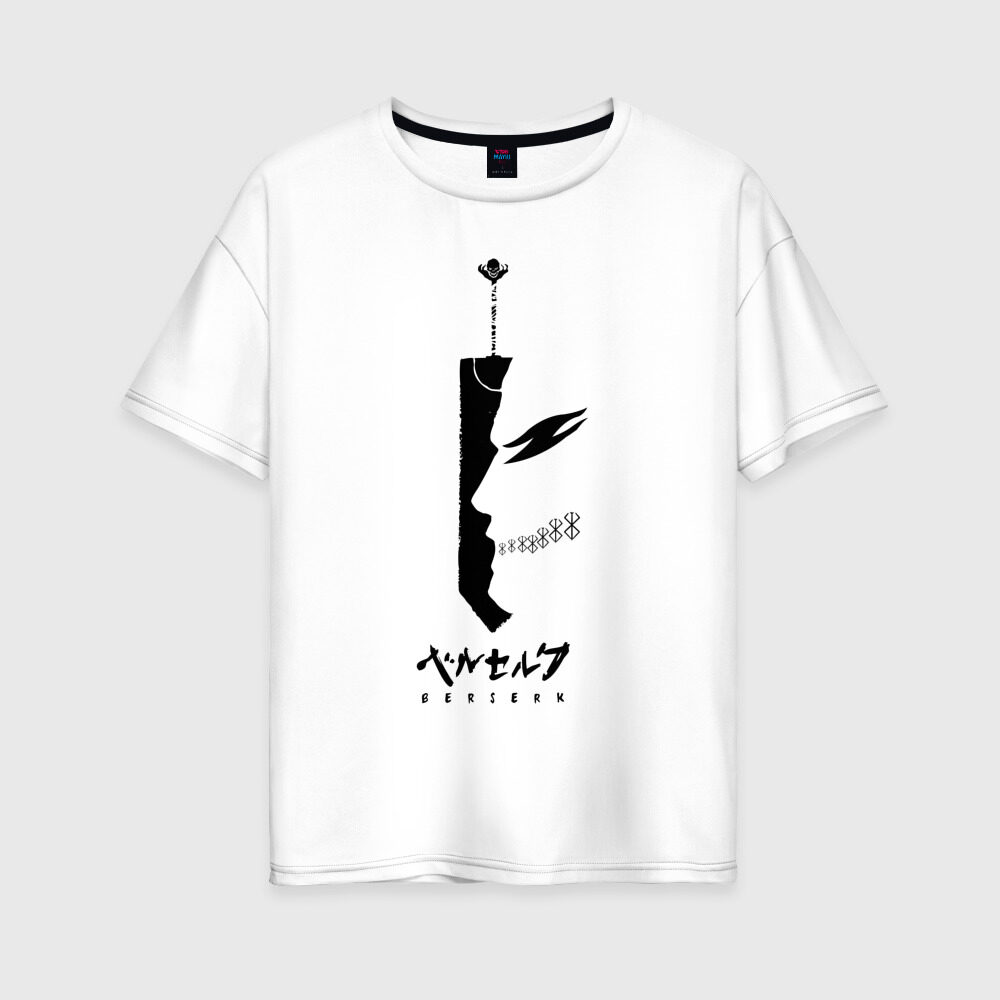 Женская футболка хлопок Oversize BERSERK фото