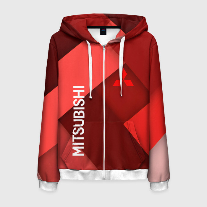 Мужская толстовка 3D на молнии MITSUBISHI фото