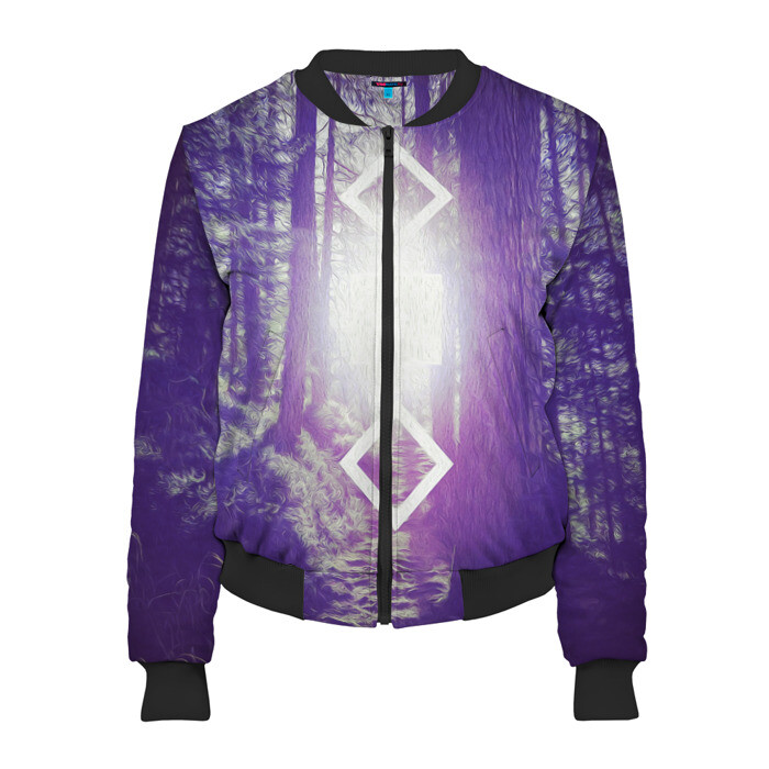 Женский бомбер 3D ИСТОЧНИК СВЕТА фото