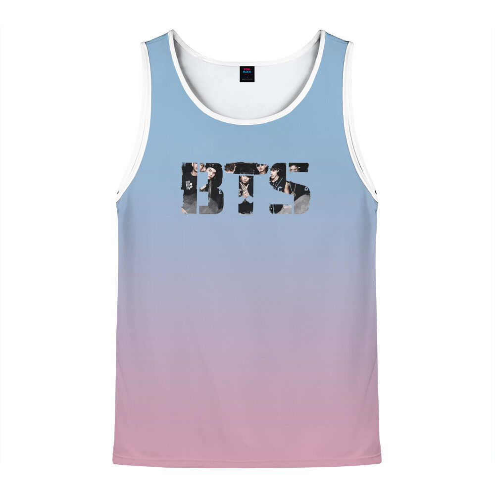 Мужская майка 3D BTS фото