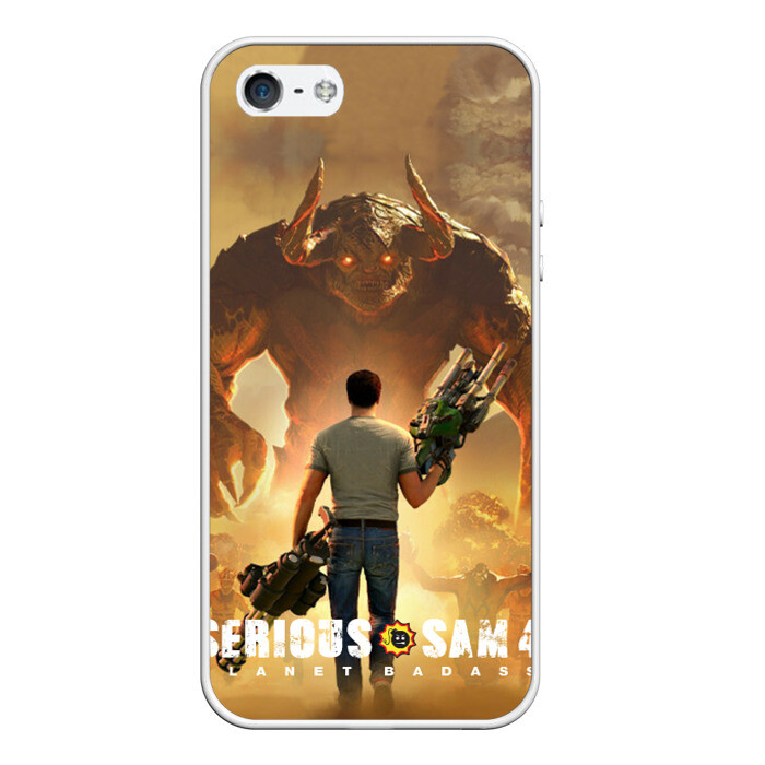 Чехол для iPhone 5/5S матовый Serious Sam 4 фото