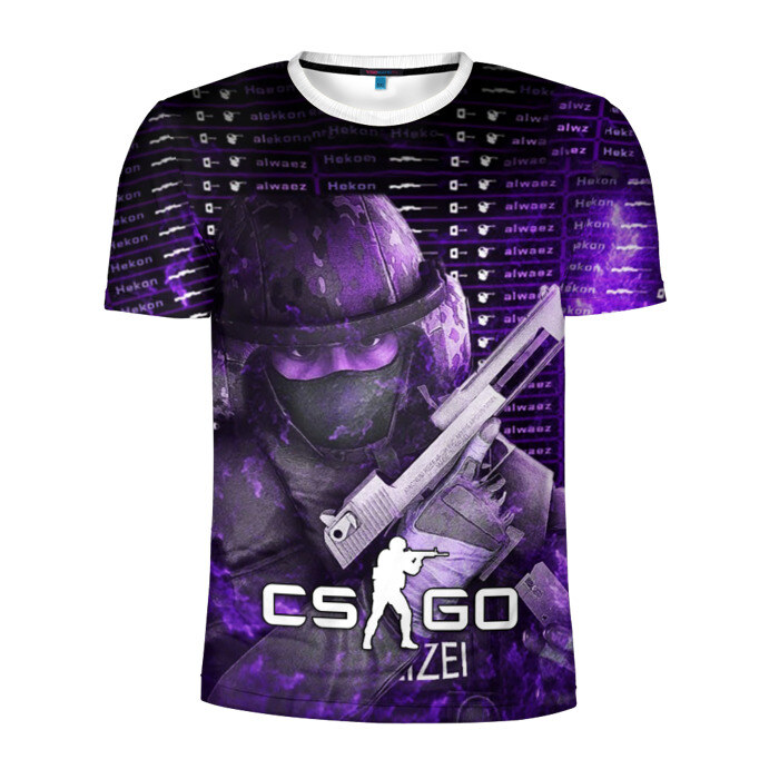 Мужская футболка 3D спортивная CS:GO фото