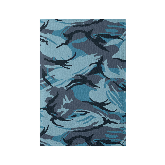 Обложка для паспорта матовая кожа Камуфляж Полиции фото