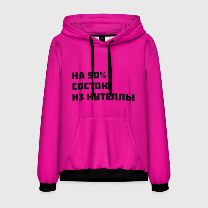 Мужская толстовка 3D Нутелла фото