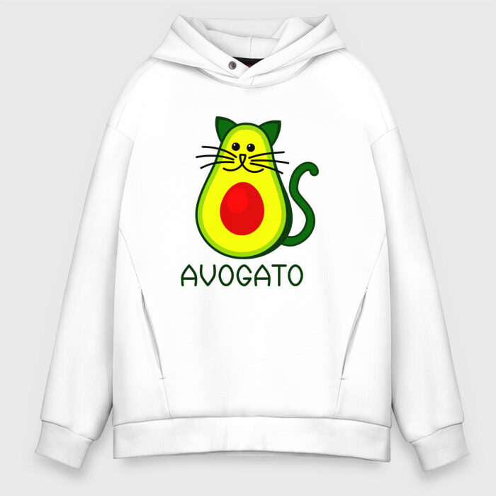 Мужское худи Oversize хлопок Avokado фото