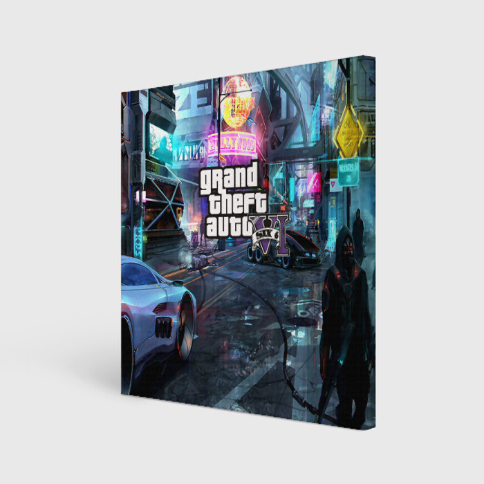 Холст квадратный GTA 6 фото