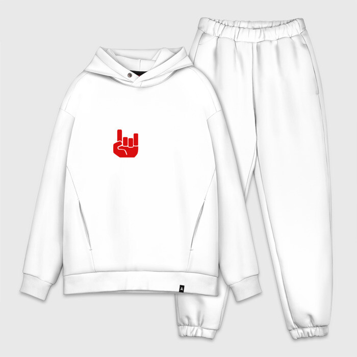 Мужской костюм хлопок OVERSIZE Russia rules фото