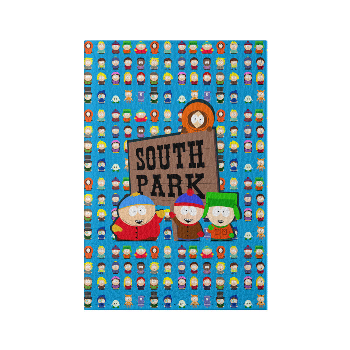 Обложка для паспорта матовая кожа Южный парк фото