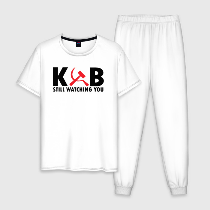 Мужская пижама хлопок КГБ все еще следит за тобой фото