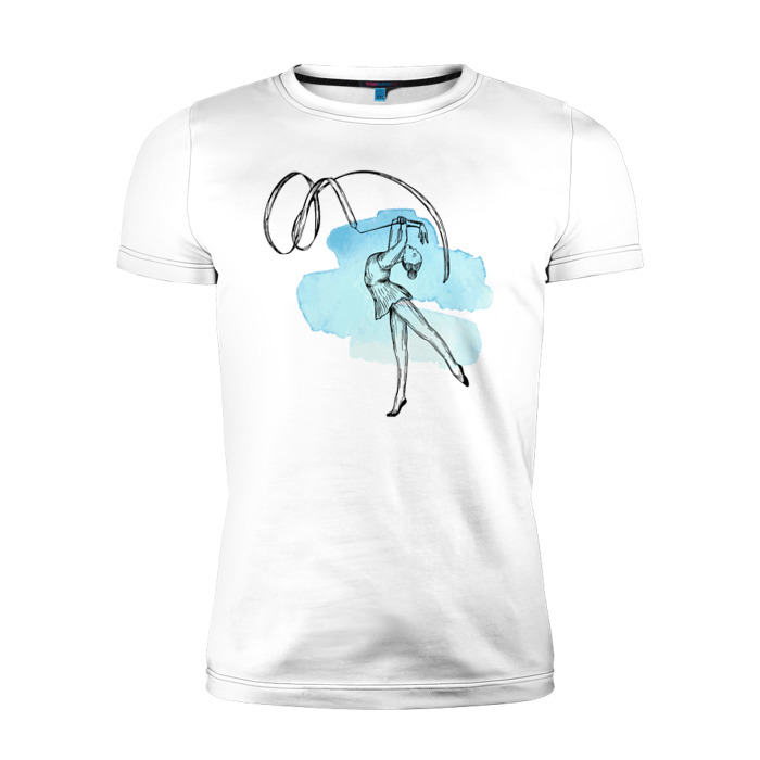 Мужская футболка премиум художественная гимнастика фото