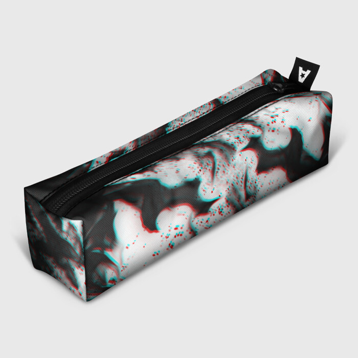 Пенал 3D ОГОНЬ ГЛИТЧ фото