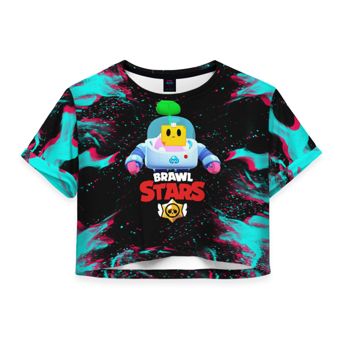 Женская футболка Crop-top 3D Brawl Stars SPROUT фото